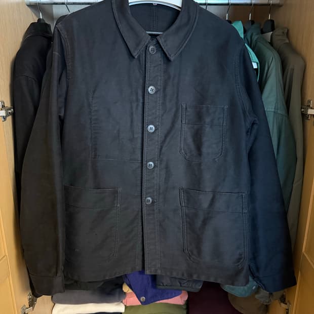 [48] 빈티지 프렌티워크 자켓 블랙