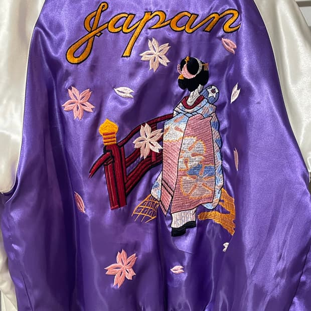 호시히메 마이코도쿄재팬 벚꽃사쿠라 스카잔 스카쟌 자수 보라 퍼플 바이올렛