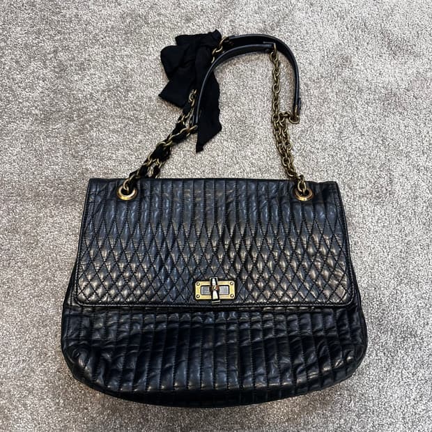 랑방 이태리랑방 퀄팅 체인 해피백(숄더백)