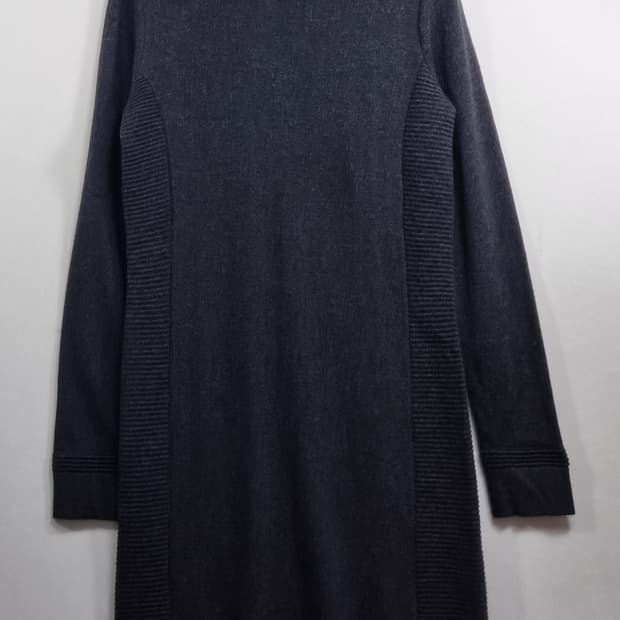 34사이즈) 라코스테 다크그레이 울100% 니트 원피스