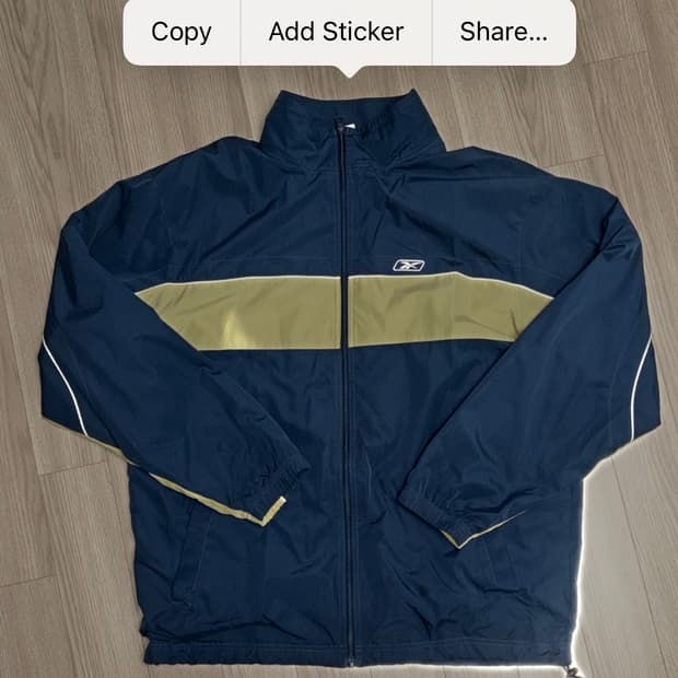 리복 바람막이 자켓