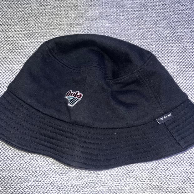 골라 벙거지 모자 검정