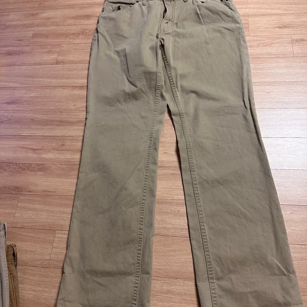 폴로 가죽탭 코튼팬츠(34/34)