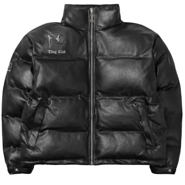 [3] 떠그 클럽 레더 패딩 블랙