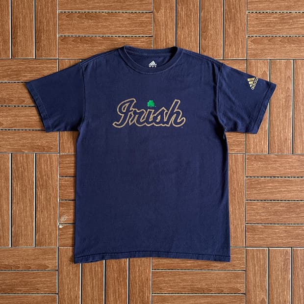 Adidas usa made cotton printing 1/2 tee
