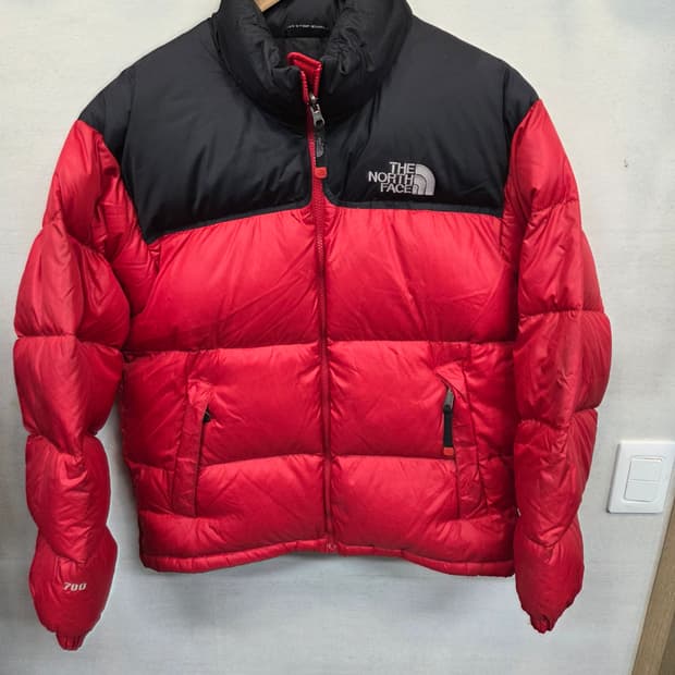 노스페이스 구형 700 눕시 구스다운 패딩 95 레드