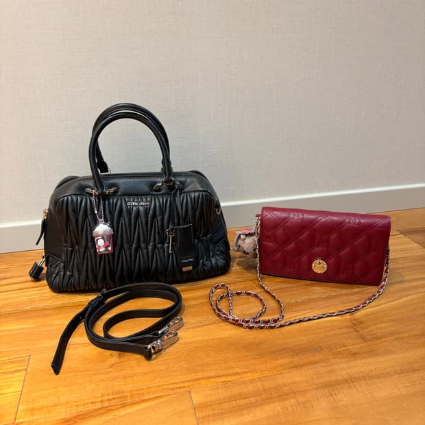 정품 메트로시티 woc + 서비스 미우미우 사첼백