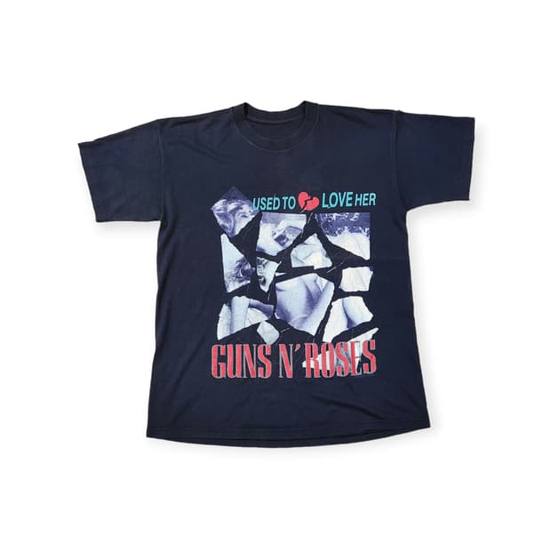 80's 건즈앤로지스 빈티지 밴드 티셔츠