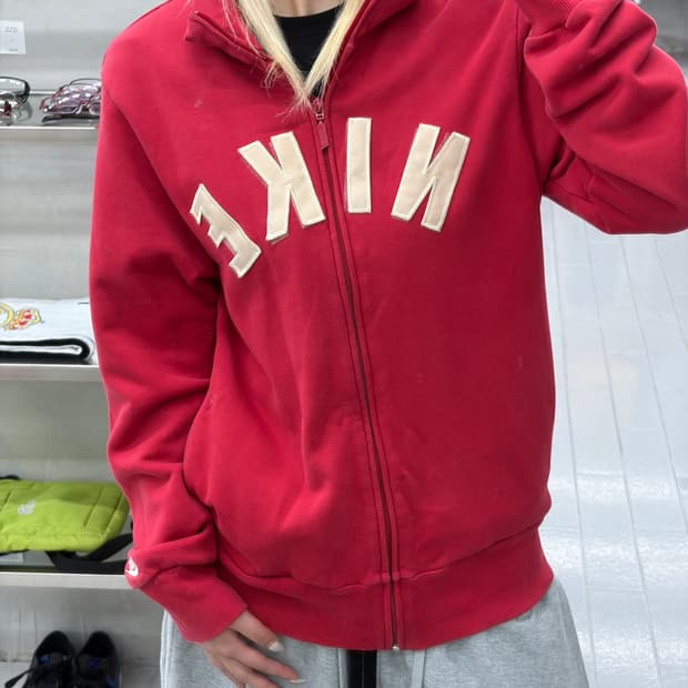 나이키 00s 올드스쿨 로고 스웻 트랙 집업 자켓