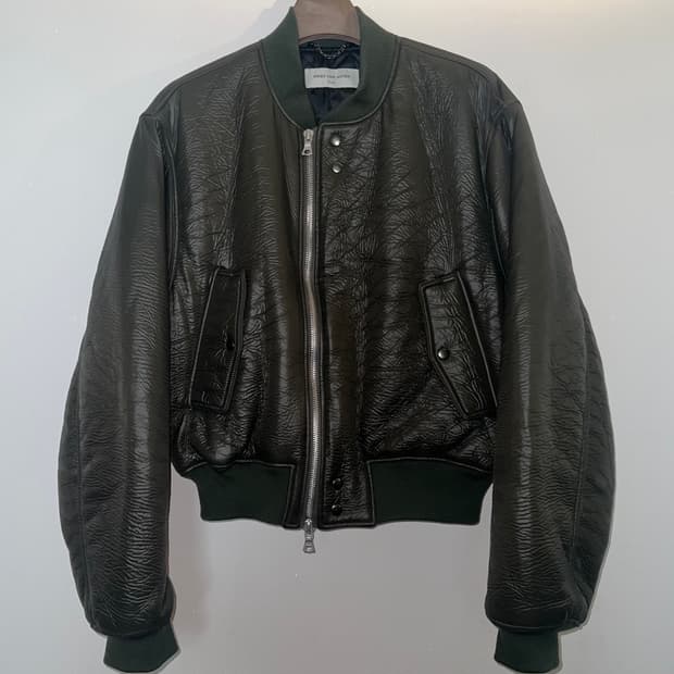 Dries Van Noten 크링클 봄버 L 