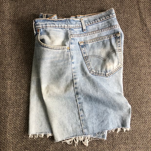 [34] 00s Levi's 550 컷 오프 데님팬츠(