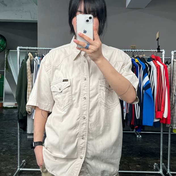 랭글러 웨스턴 코튼 셔츠 