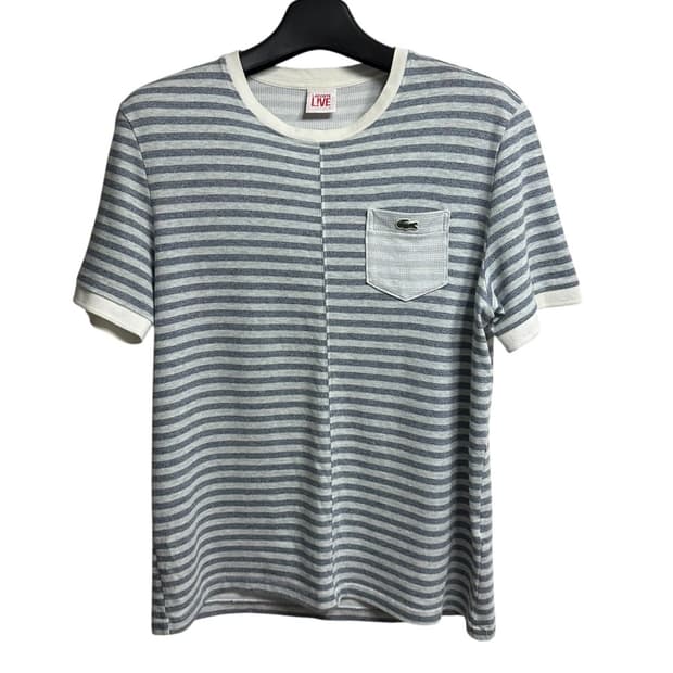 라코스테 스트라이프 라운드넥 링거 반팔티셔츠 4size
