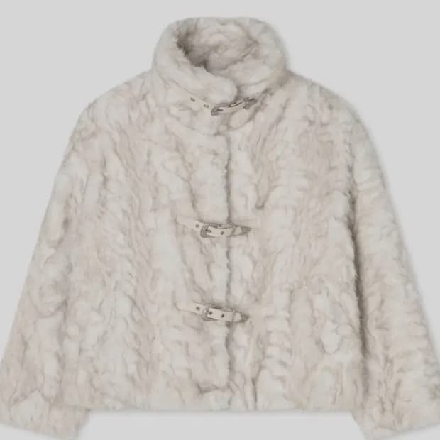 에트오소메 퍼자켓 아이보리