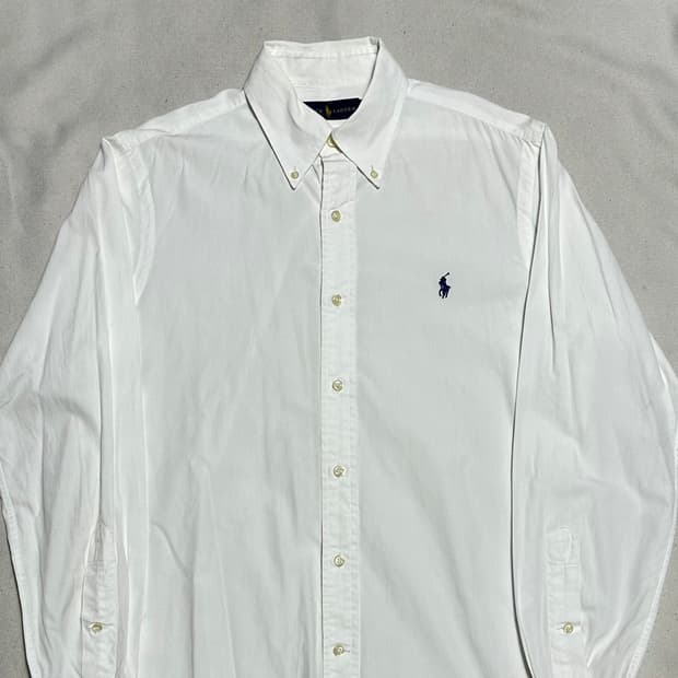 15-32/33 폴로랄프로렌 화이트 코튼 셔츠