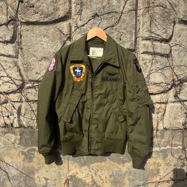 70s 미군 오리지널 조종사 경량 자켓 탱커 공군 노멕스 항공 자켓