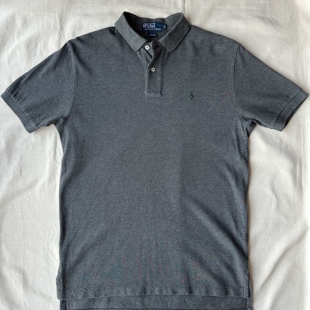 폴로 랄프로렌 차콜 그레이 피케 반팔 카라티 M