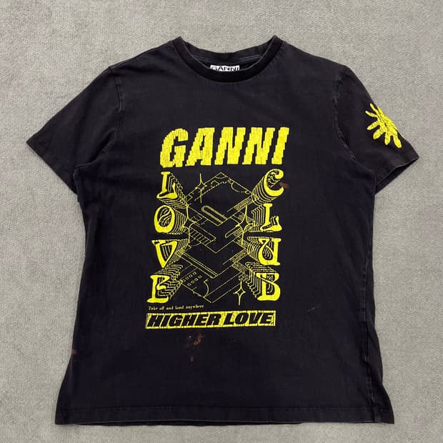 S 가니 빅로고 러브클럽 티셔츠