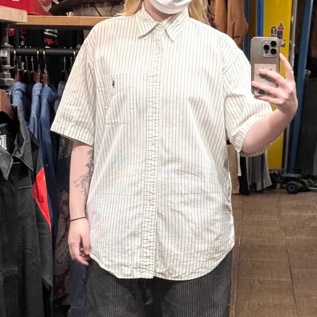 [HI] 폴로 랄프로렌 반팔셔츠 스트라이프 그린