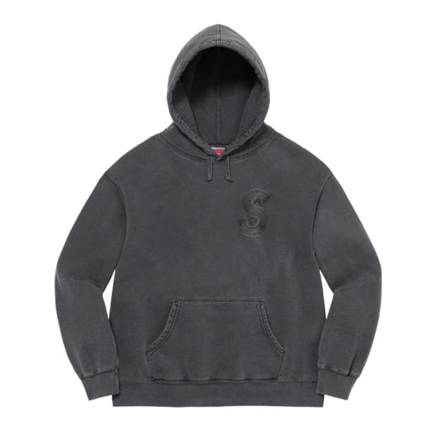 슈프림 23ss 오버다이드 S로고 후디 M