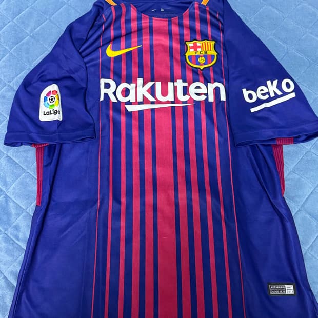 17/18 나이키 바르샤 어센틱 메시 마킹 유니폼