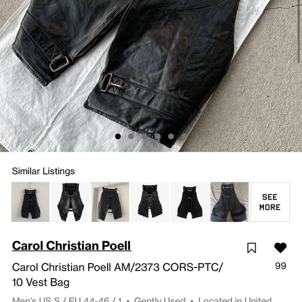 Ccp 레더 베스트백 구합니다