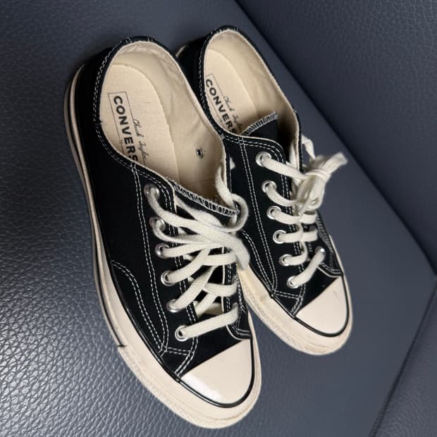 컨버스 척 70 클래식 블랙 로우 162058C