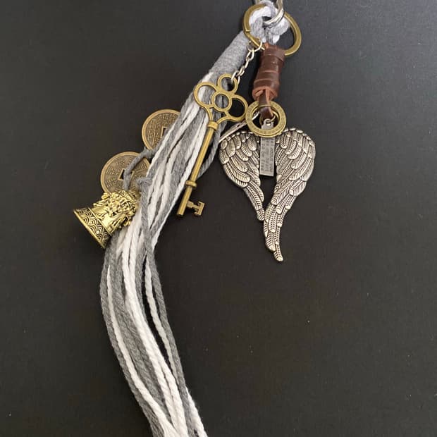 빈티지 엔젤윙 키링