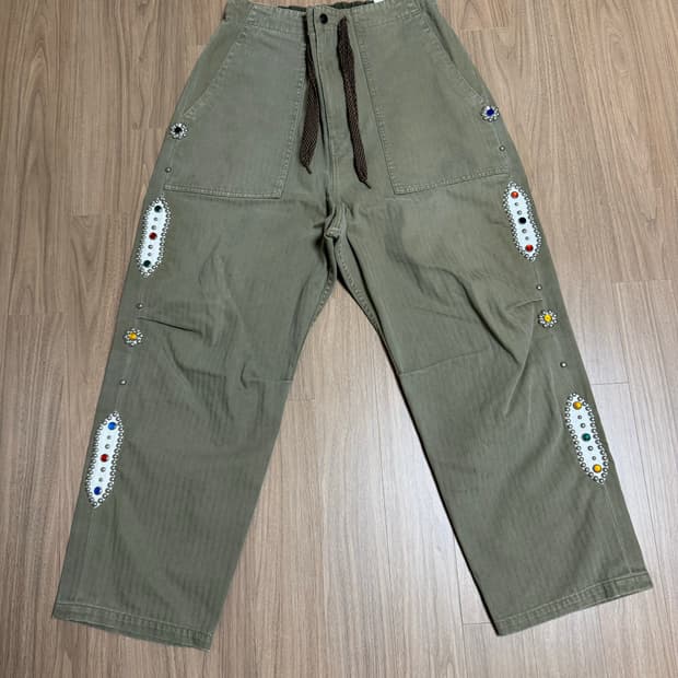 캐피탈 설퍼라이즈드 헤링본 이지 베이커 팬츠 4사이즈