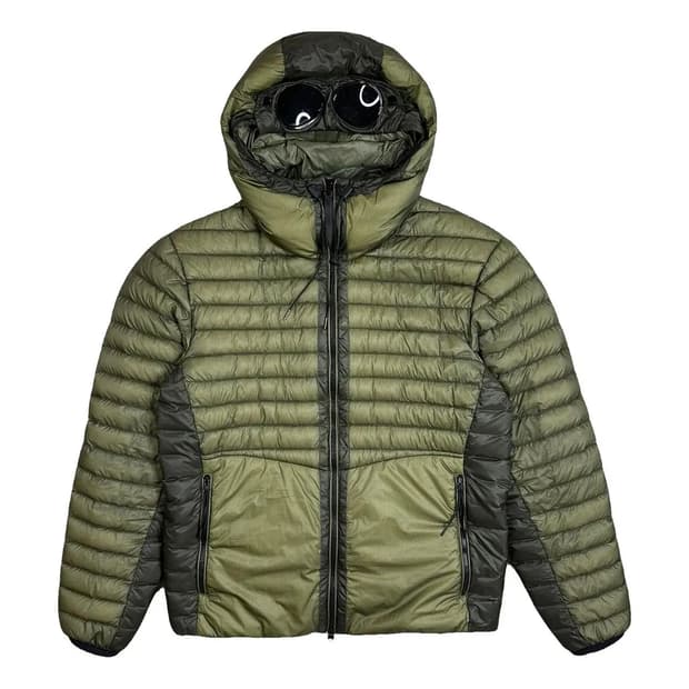 54사이즈 CP컴퍼니 디디쉘 경량 고글 패딩 점퍼 카키