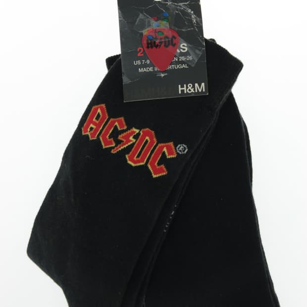 H&M ACDC 콜라보 빈티지 양말 (피크 포함)