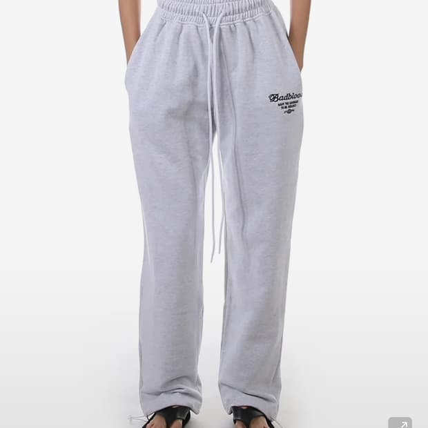(현재 단종) 배드블러드 로고 2 way 조거 기모 트라우져 애쉬 그레이
