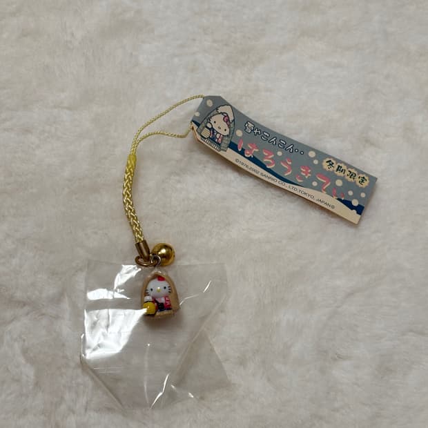 (이체시에눌) 2002년 고전키티 겨울 한정 유킨코 눈꽃 키티스트랩 