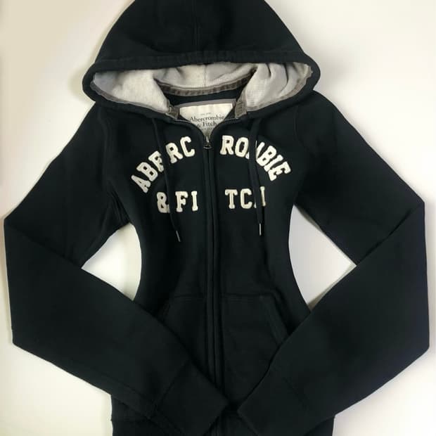 대대장 양홍원 아베크롬비 딱붙핏 후드집업 s 다크네이비