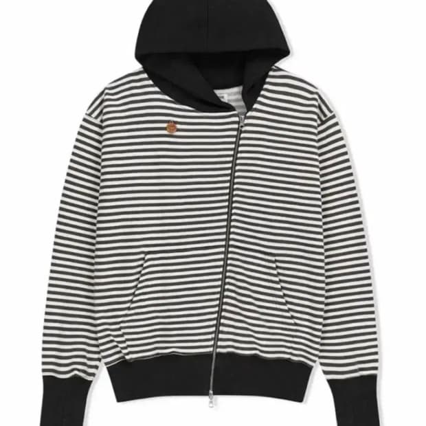 THE MUSEUM VISITOR 더뮤지엄비지터 스트라이프 후드집업