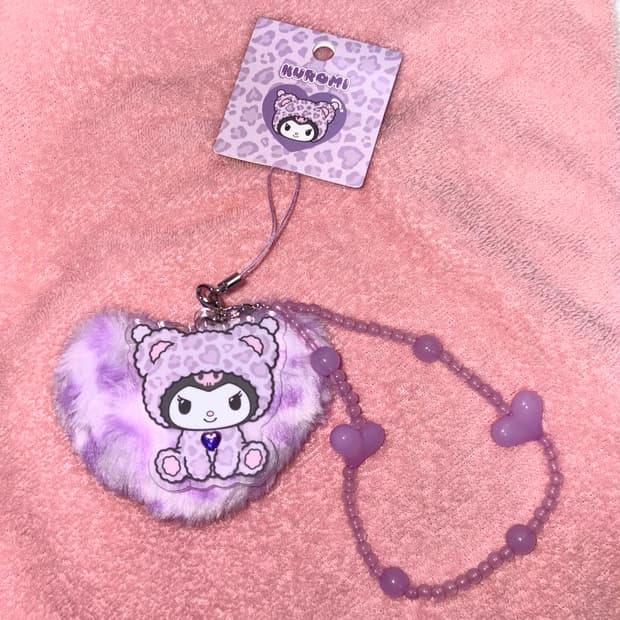 산리오 라떼쿠마 쿠로미 키링 새상품