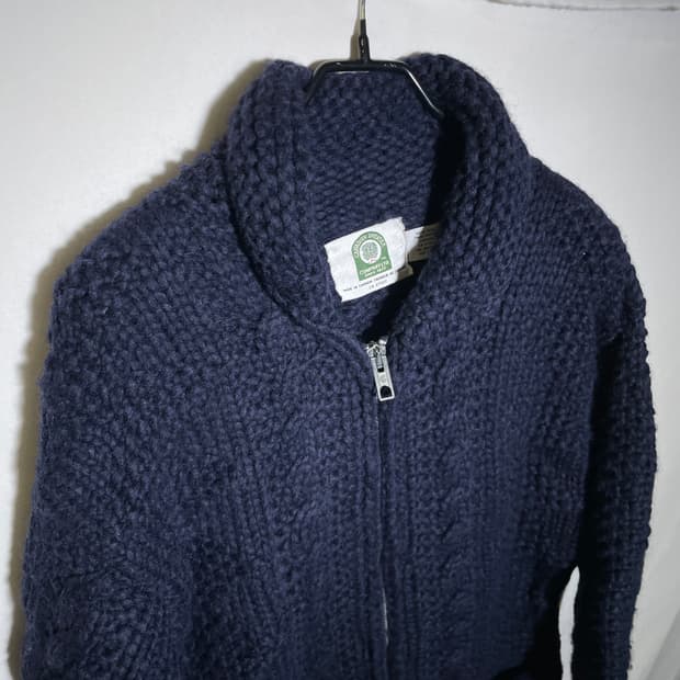 M-L)CANADIAN SWEATER 캐나디언스웨터 코위찬 니트집업