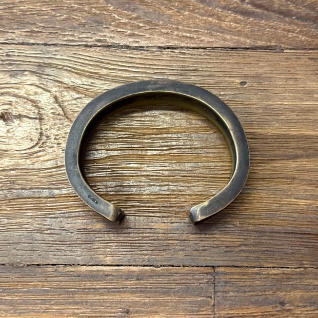 KLASICA Patina Brass Wide Cuff Bracelet
