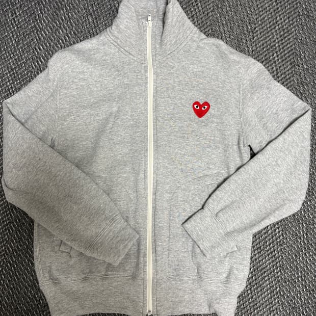 꼼데가르송 집업 맨투맨 자켓 S