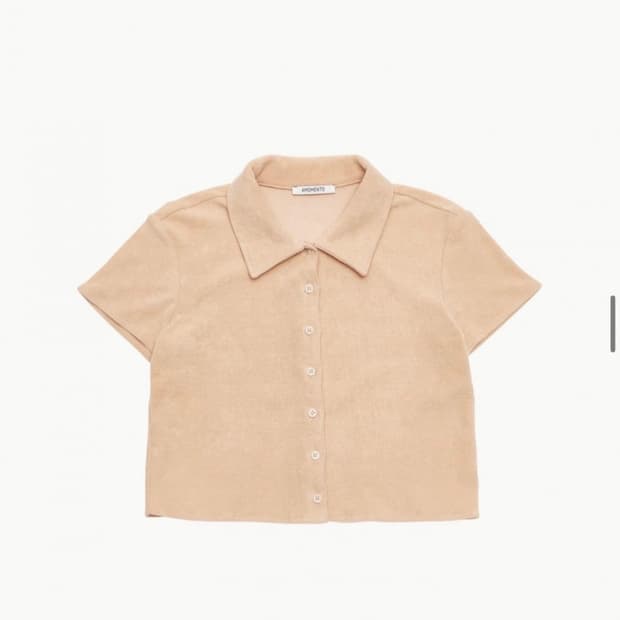 아모멘토 테리 반팔셔츠