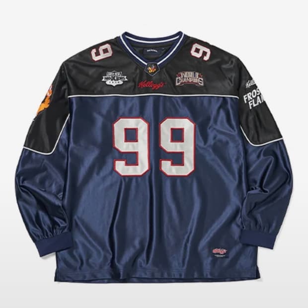 위캔더스 켈로그 풋볼저지 네이비M