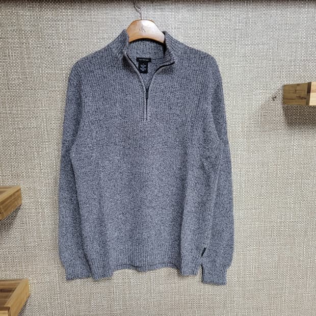 M 100사이즈 캘빈클라인 하프 집업 니트 스웨터