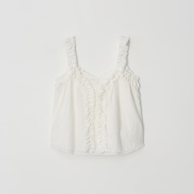 아뜰리에에디션 시어링 나시 Shirring Shoulder Top