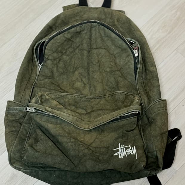 스투시 stussy 캔버스 워시드 백팩