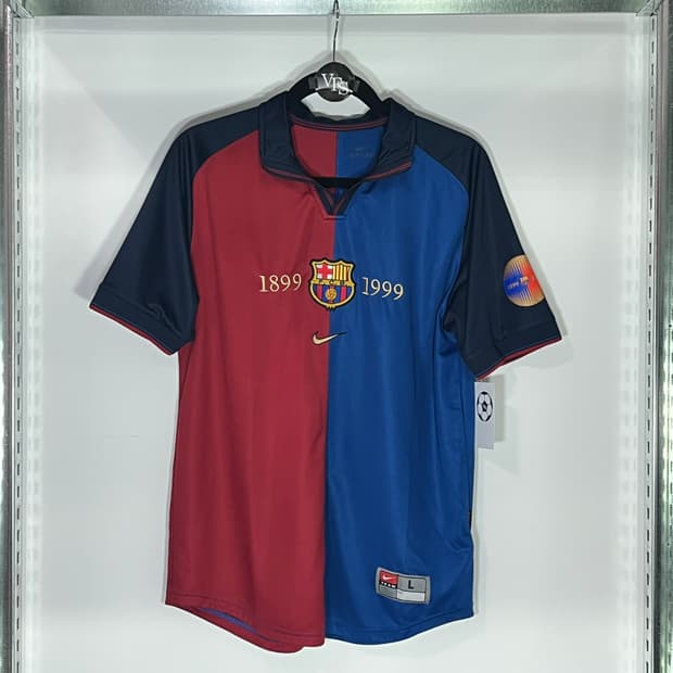 나이키 99-00 FC 바르셀로나 100주년 홈 히바우두