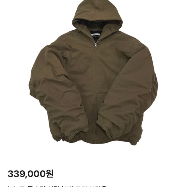 논노드 몰스킨 셔링 봄버 카키 브라운