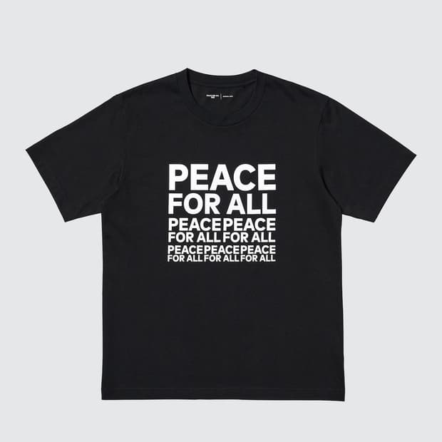 유니클로 PEACE FOR ALL 티셔츠 레귤러핏 M사이즈