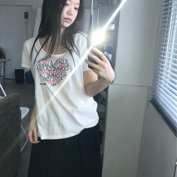 CMME CA ISM 하트 티셔츠