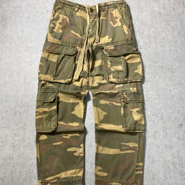 [M] Abercrombie 아베크롬비 카모플라쥬 카고 와이드 팬츠