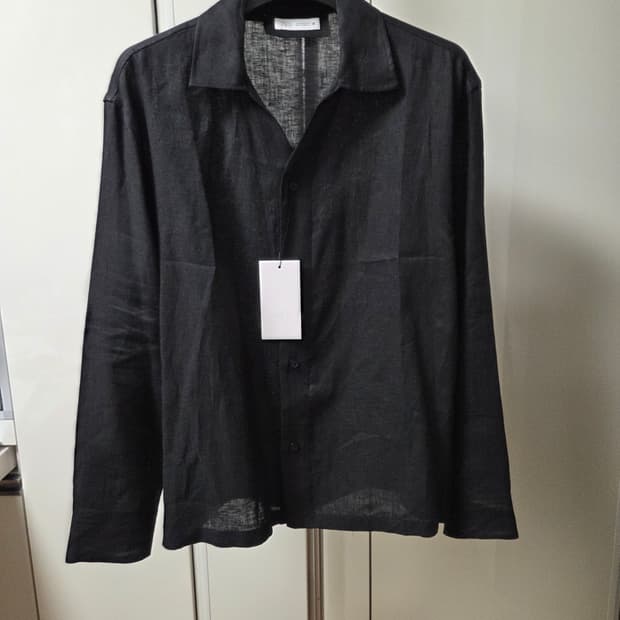 자라 ZARA 블랙 린넨 셔츠